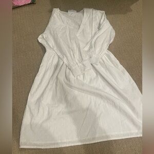 White mini dress